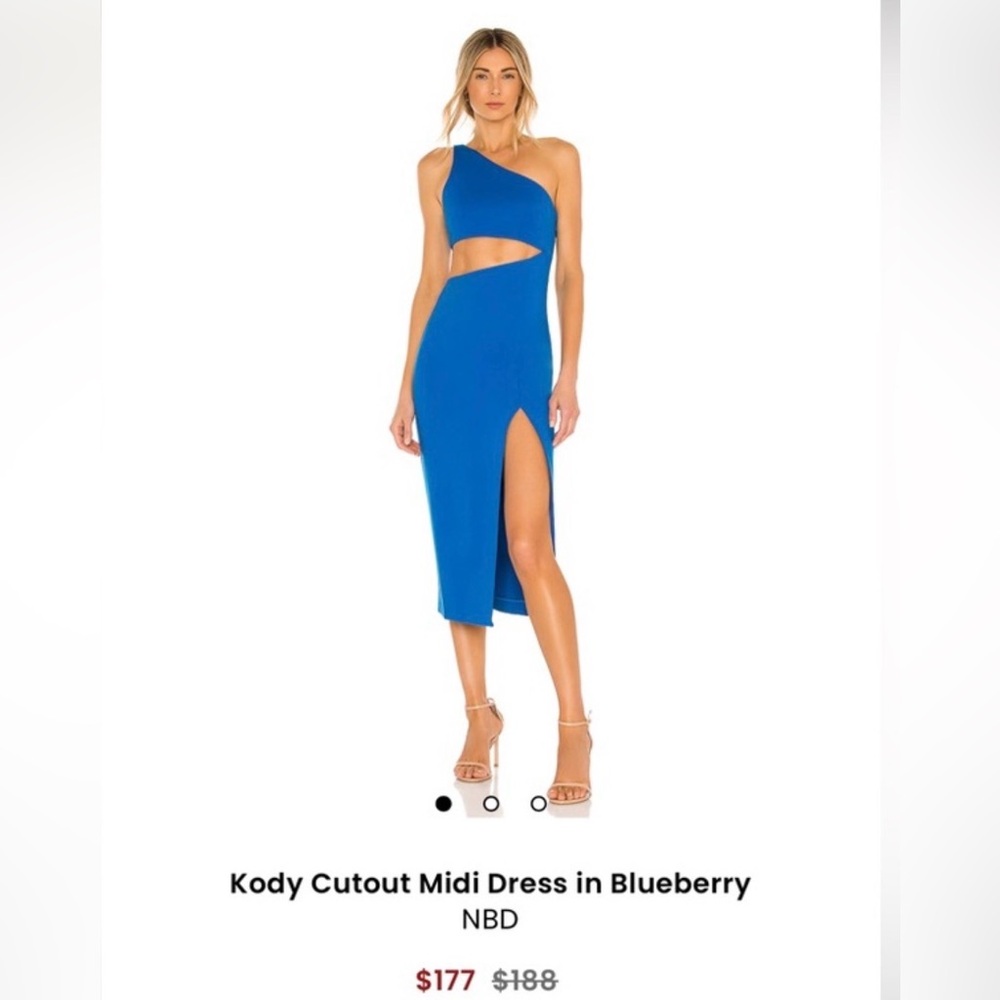 REVOLVE One-Shoulder Blue Dress